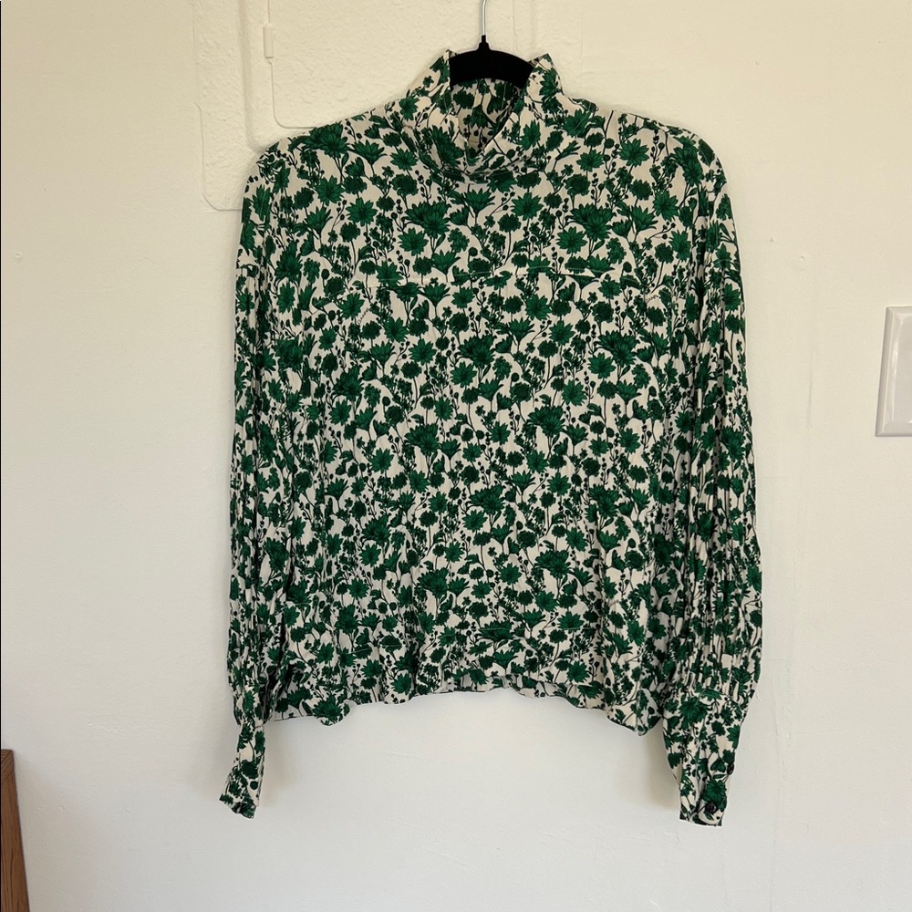 GANNI high neck blouse